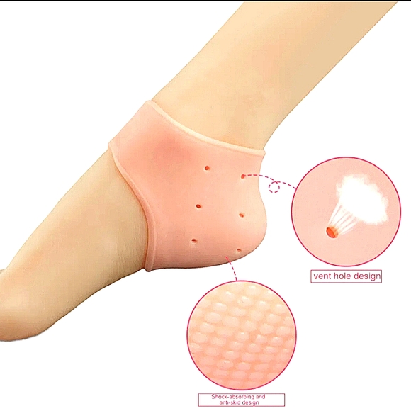 1 Pair Silicone Heel Socks. - Picture 5 of 6